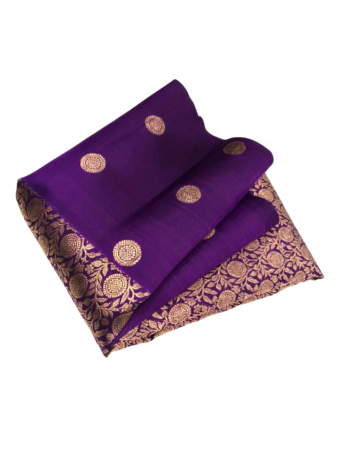 Royal Purple Kanchipuram Bridal Silk Saree